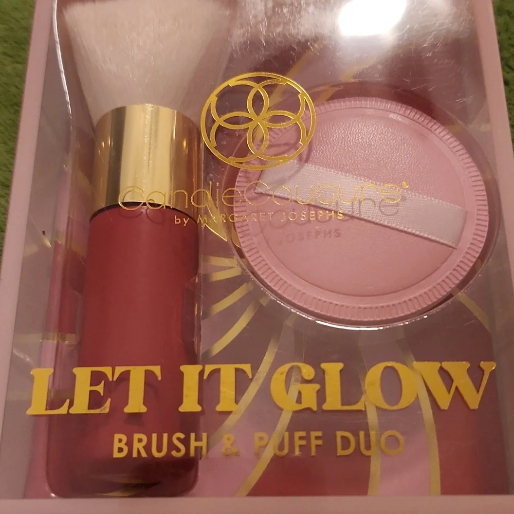 All 5 Sets Candie Couture Red Makeup Brush & Puff Gift Sets